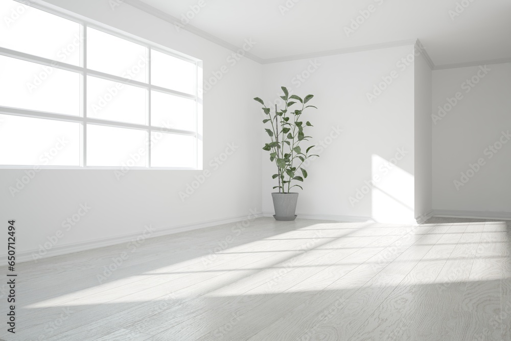 Obraz premium Modern interior design. 3D illustration