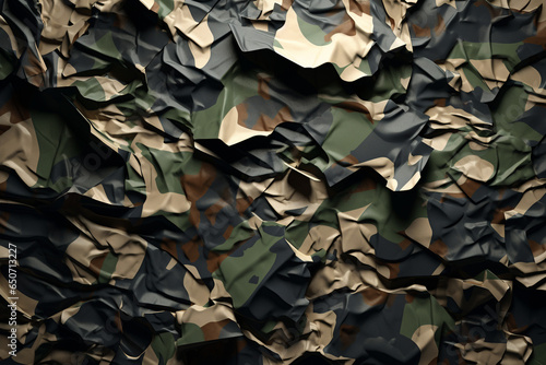 camouflage pattern paper ripped message 
Generative ai