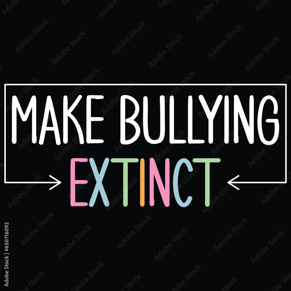 Make Bullying Extinct World Kindness Day T-shirt Design