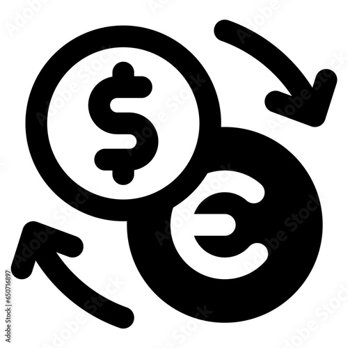 currency exchange icon vector illustration asset element