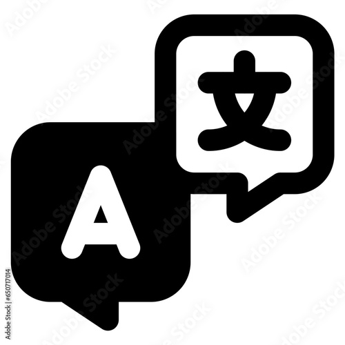 translator icon vector illustration asset element