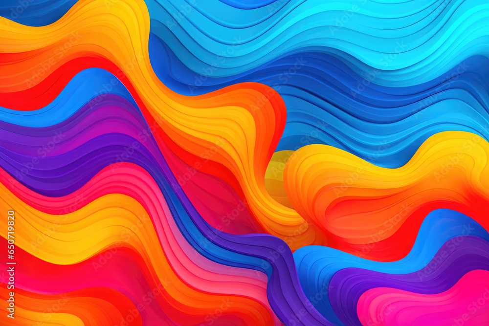 Vibrant Psychedelic Swirls on a Radiant Canvas Vibrant Psychedelic Swirls on a Radiant Canvas