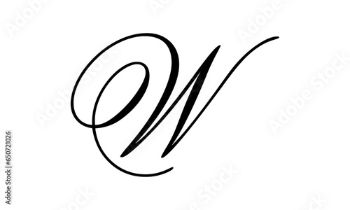 Luxury letter w logo