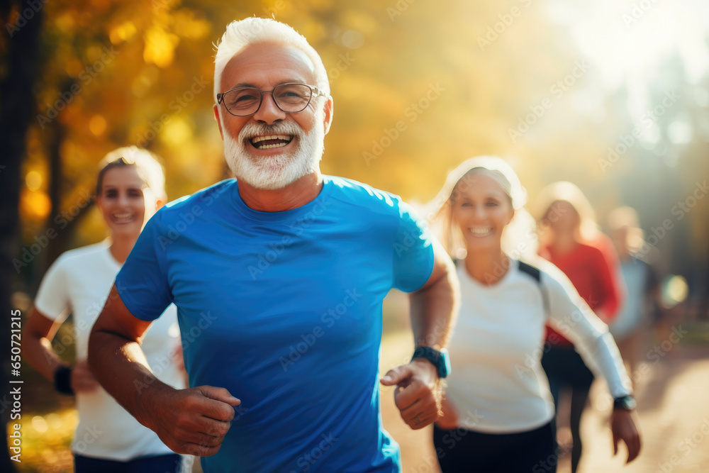 Fototapeta premium Runners in Charity Marathon
