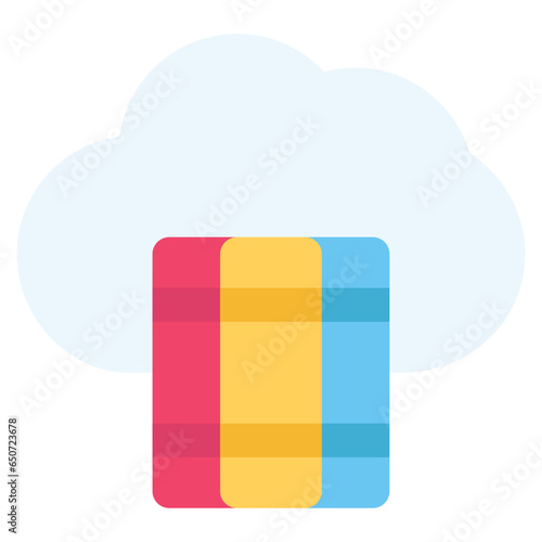 digital library icon for illustration