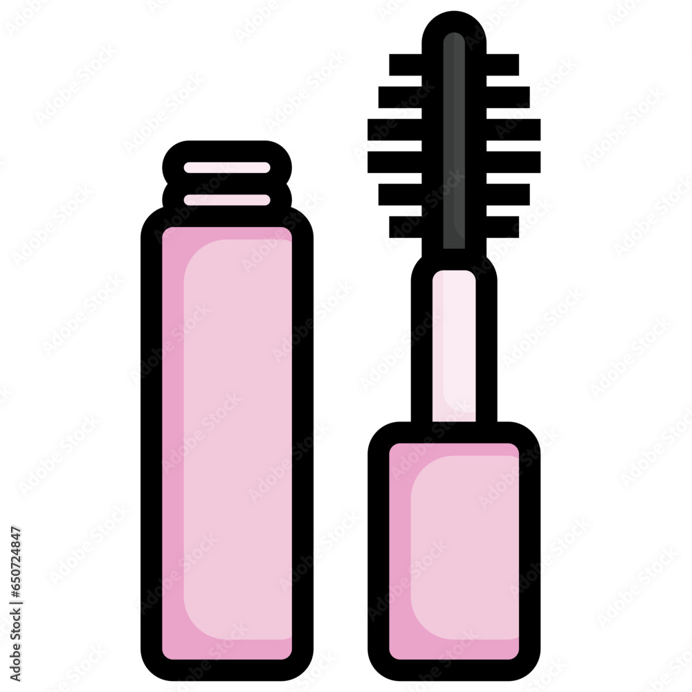 Mascara filled outline icon,linear,outline,graphic,illustration Mascara filled outline icon,linear,outline,graphic,illustration