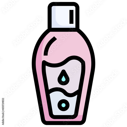 Makeup remover filled outline icon,linear,outline,graphic,illustration