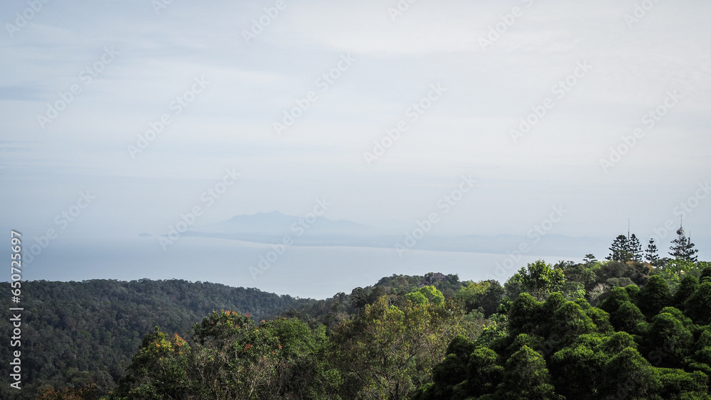 The landscape of Penang Hill in Malaysia