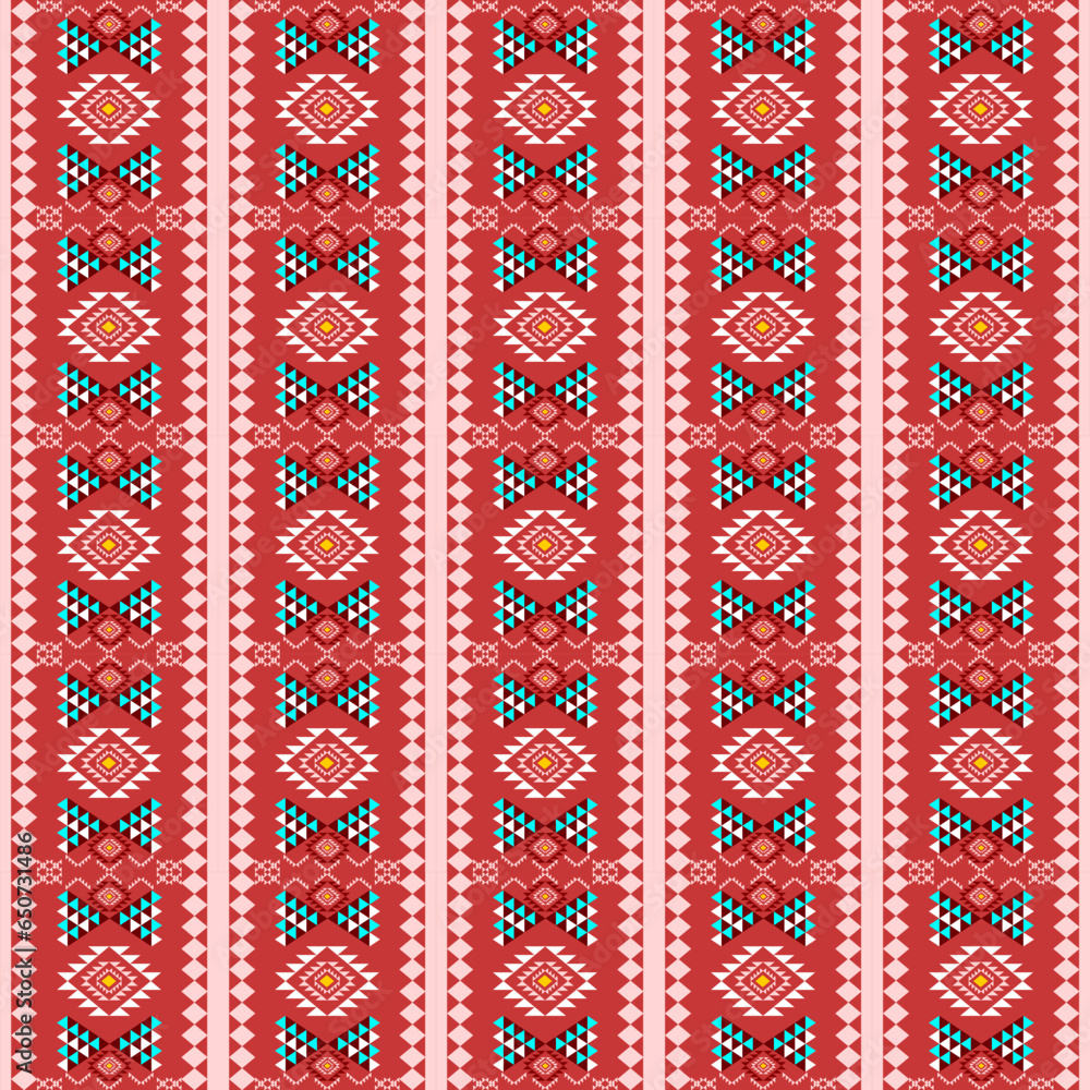 Seamless ethnic pattern. Aztec style. 