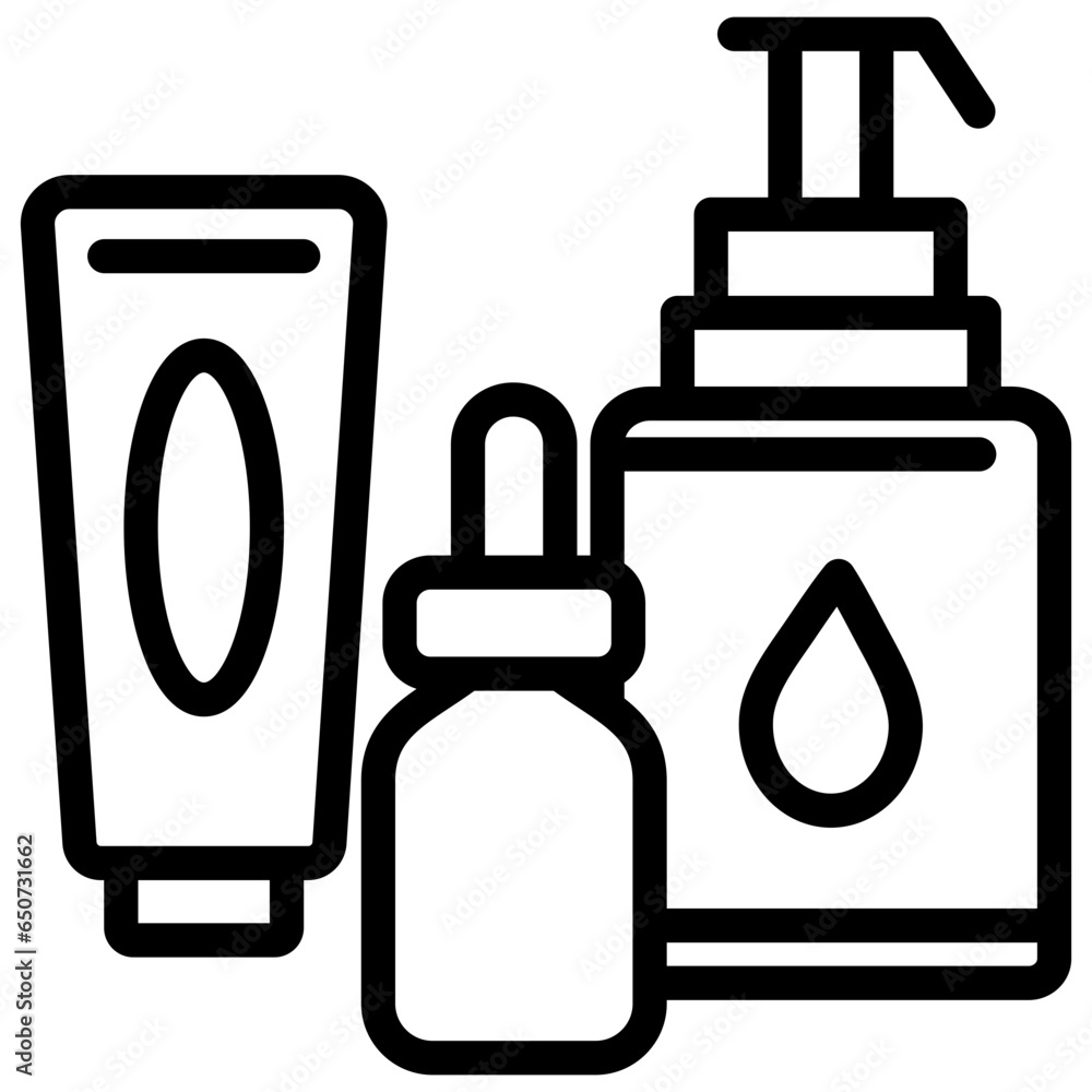 Cosmetic Product Outline Icon Cosmetic Product Outline Icon
