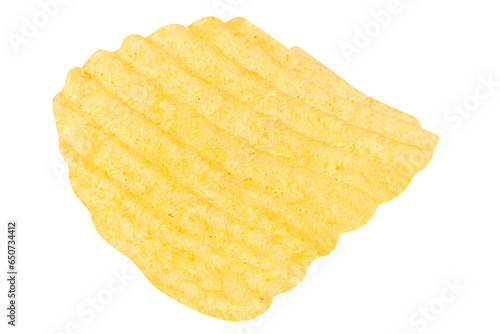 Single Fried Salted Potato Chip