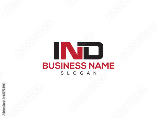 Minimalist Vector IND in Logo Letter Vector For Your Clothing Business photo