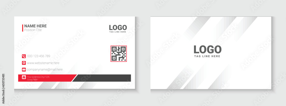 Corporate business card Design template Corporate business card Design template