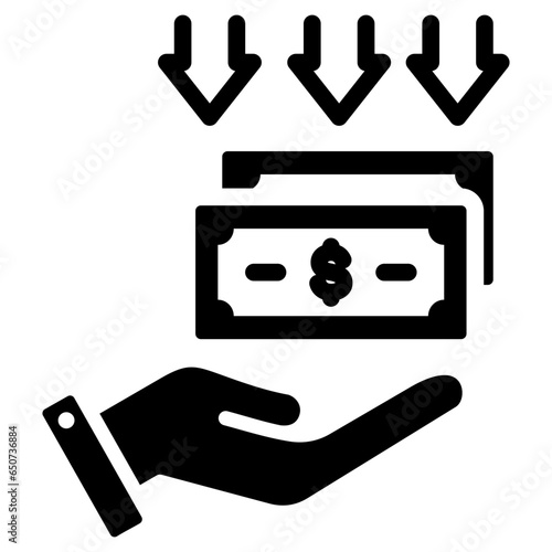 Revenue Streams Glyph Icon