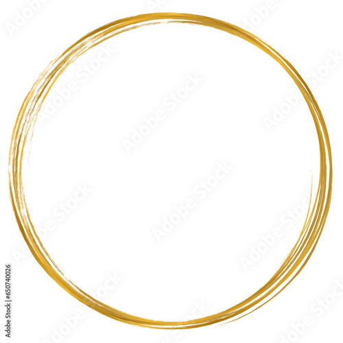 Aesthetic golden circle frame