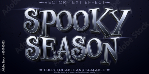 Horror text effect, editable halloween and scary text style