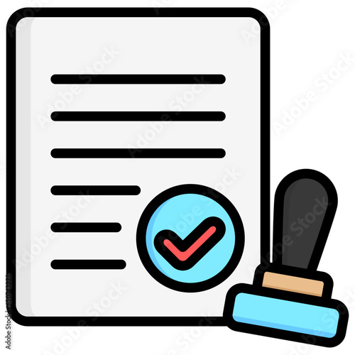 Validation icon often used in design, websites, or applications, banner, flyer to convey specific concepts related to Assessment, educational, evaluative, and analytical purposes.