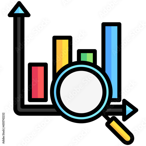 Analyzing icon often used in design, websites, or applications, banner, flyer to convey specific concepts related to Assessment, educational, evaluative, and analytical purposes.