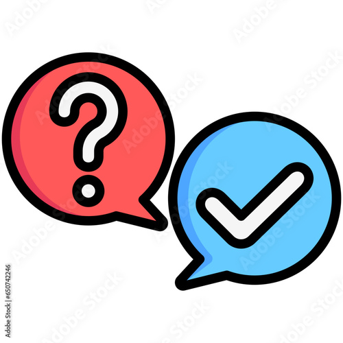 Conversation icon often used in design, websites, or applications, banner, flyer to convey specific concepts related to Assessment, educational, evaluative, and analytical purposes.