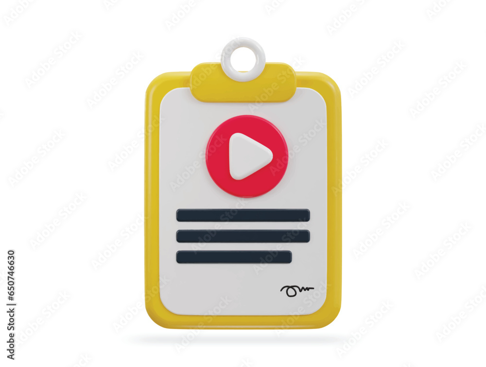 Clipboard with media agreement icon Clipboard with media agreement icon
