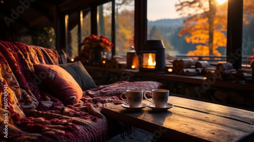 Professional photography of Relaxing and cozy autumn