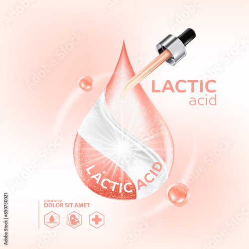 lactic acid Serum Skin Care Cosmetic