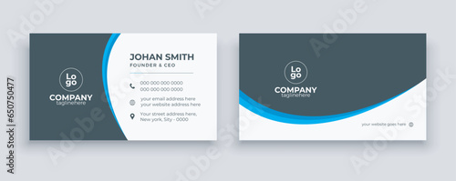 Modern & Clean business card / Abstract Minimalist visiting card	