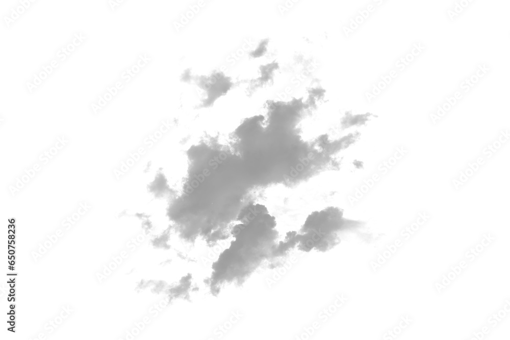 Biała chmura na tle, dym