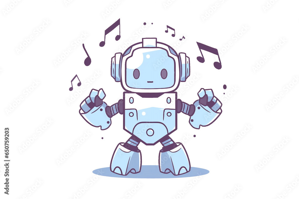 Fototapeta premium dancing robot