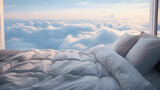 cama sobre las nubes