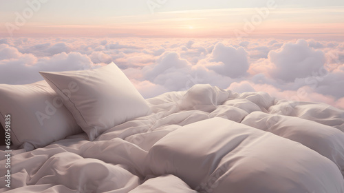 cama sobre las nubes