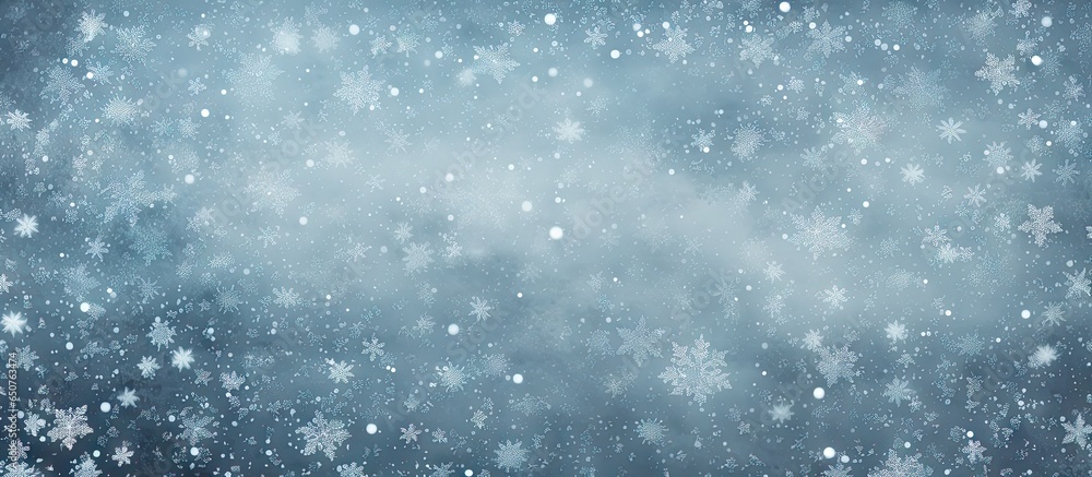 Snow falling on a isolated pastel background Copy space realistic animation with alpha channel