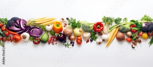 Colorful vegetables on a isolated pastel background Copy space look great