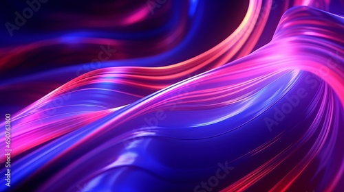 Abstract and vibrant lines and curves on a colorful background