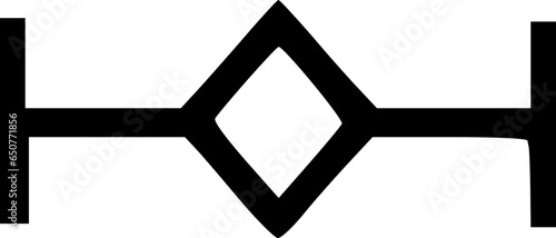 Fotografía Align center icon vector symbol design illustration