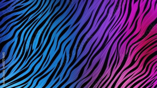 Close-up of colourful rainbow zebra fur print background. Animal skin backdrop for fashion  textile  print  banner