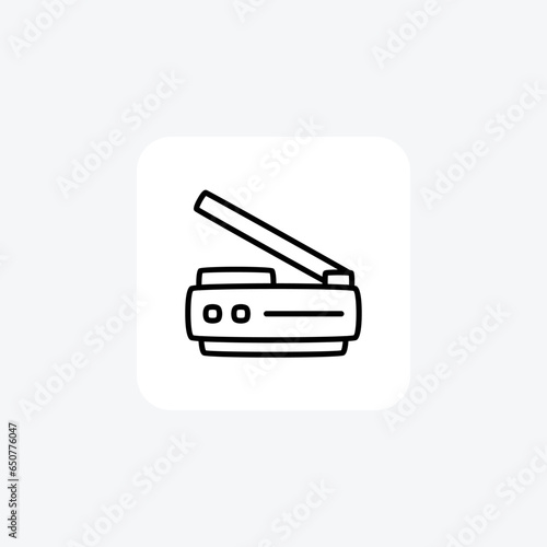 Scanner Computer Hardware  Computer Component  Line Style Oultine Icon