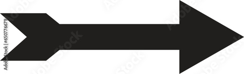 Black arrow vector.