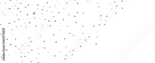 Seamless pattern with small silver stars on white background. © vegefox.com