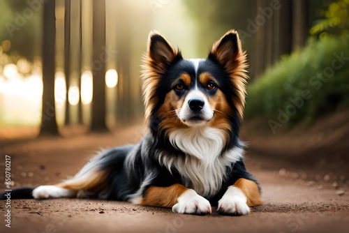 border collie dog  portrait of a dog  Generative AI
