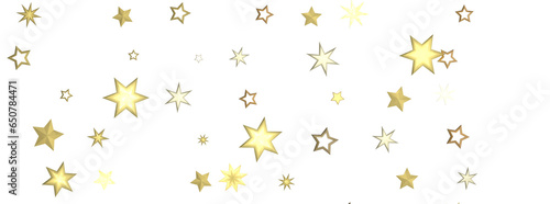 Stars - stars. Confetti celebration, Falling golden abstract decoration for party, birthday celebrate, © vegefox.com