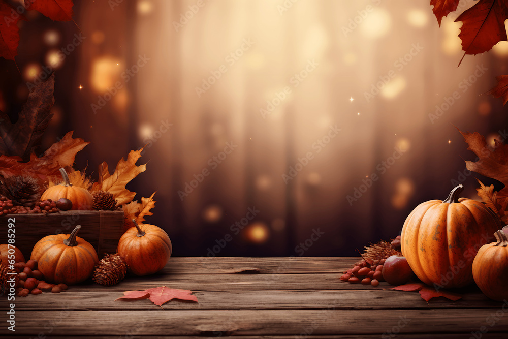 Kürbisse mit Früchten und Blättern Herbst Halloween Ernte Hintergrund Productplacement Copyspace Kürbisse mit Früchten und Blättern Herbst Halloween Ernte Hintergrund Productplacement Copyspace