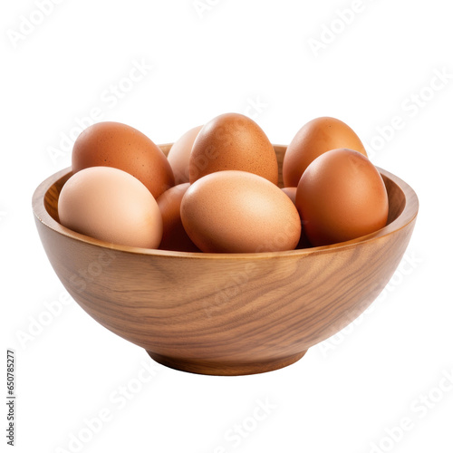A Bowl of Eggs Isolated on ...