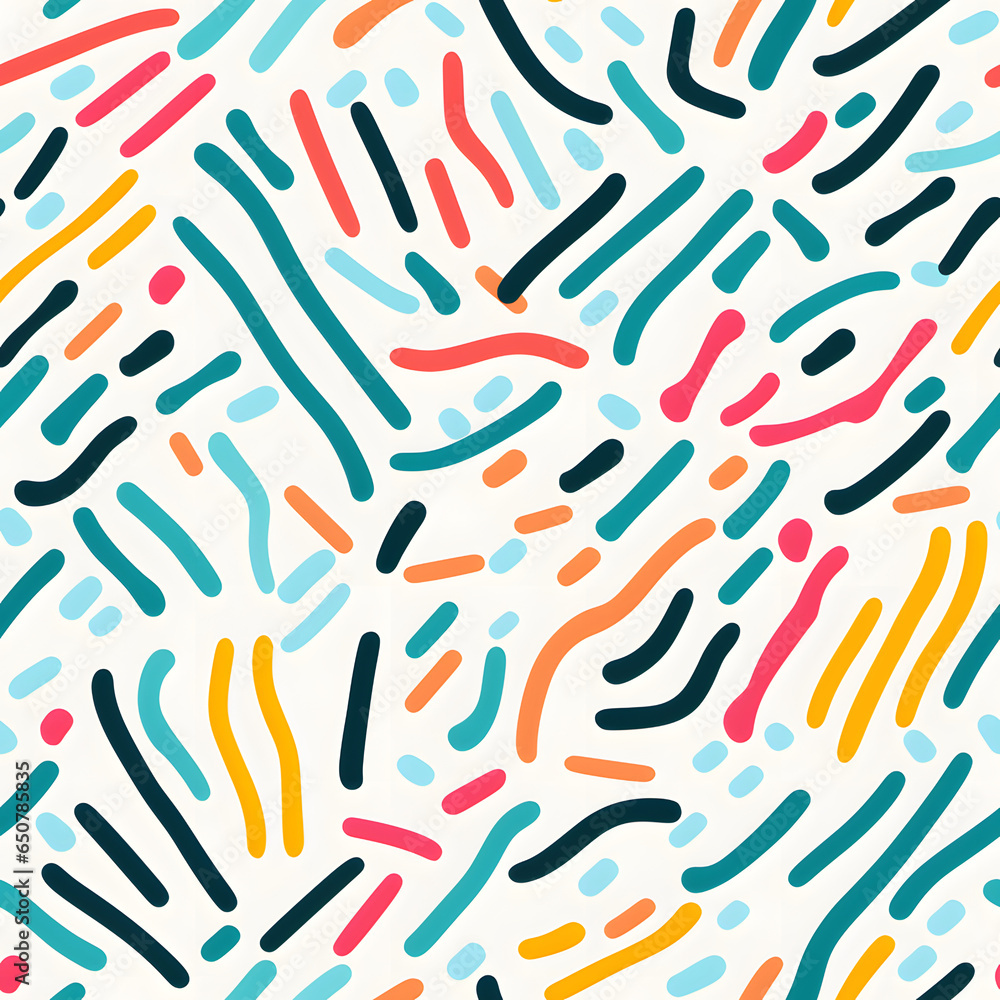 Simple colorful scribble seamless patterns Simple colorful scribble seamless patterns
