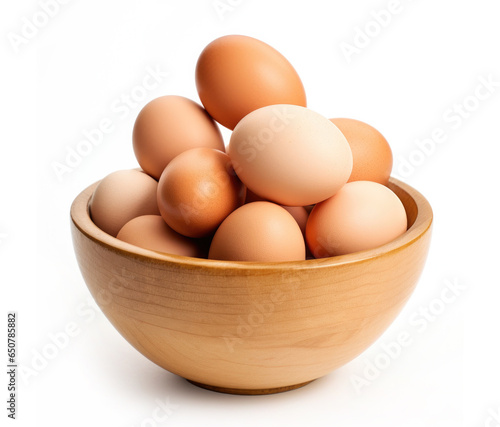 A Bowl of Eggs Isolated on ...