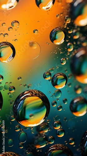 Water droplets on a window, capturing the beauty of nature up close