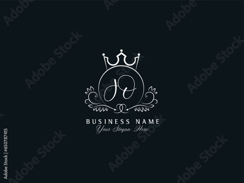 Minimalist JO j o Luxury Vector Logo Icon Design For Your Beauty Shop