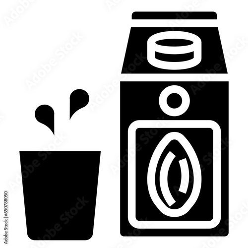 Almond milk filled outline icon,linear,outline,graphic,illustration