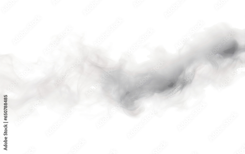 Smoke Plume Isolated on a Transparent Background PNG. Generative AI ...