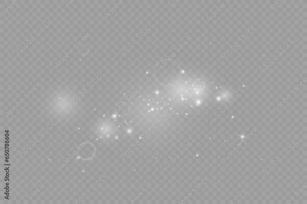 Dust sparks and stars shine with a special light. Christmas light effect. Glittering particles of magic dust.Vector sparkles on a transparent background. Dust sparks and stars shine with a special light. Christmas light effect. Glittering particles of magic dust.Vector sparkles on a transparent background.